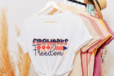 Patriotic Sublimation Design, Fireworks and Freedom
