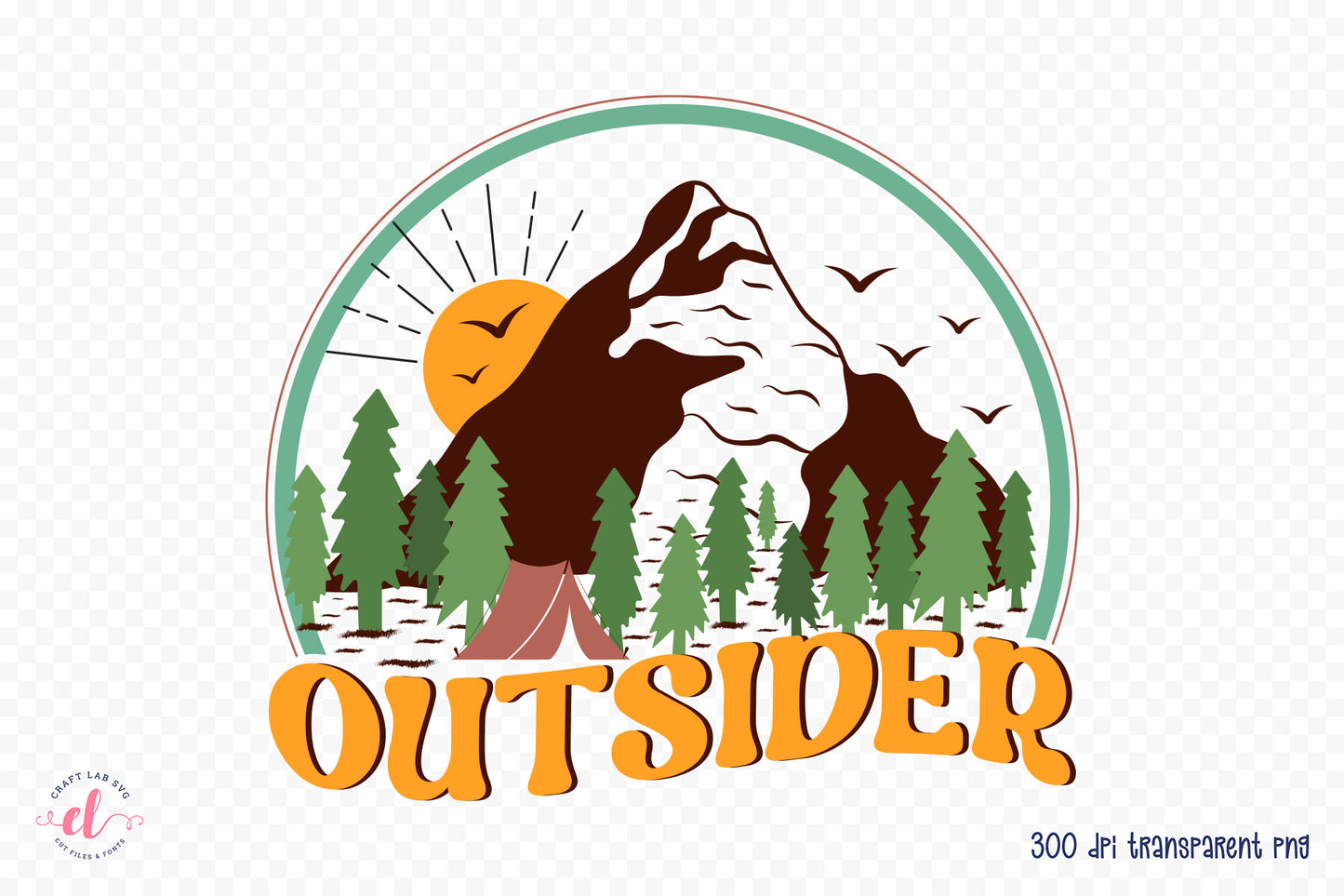 Outdoor Life Sublimation - Outsider PNG