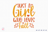 Fall SVG | Just a Girl Who Loves Fall