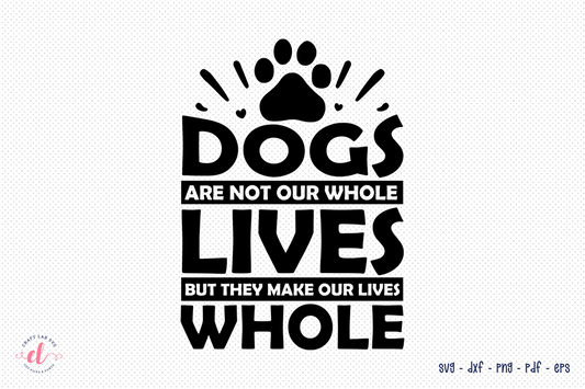 Free Dog Quote SVG Cut File