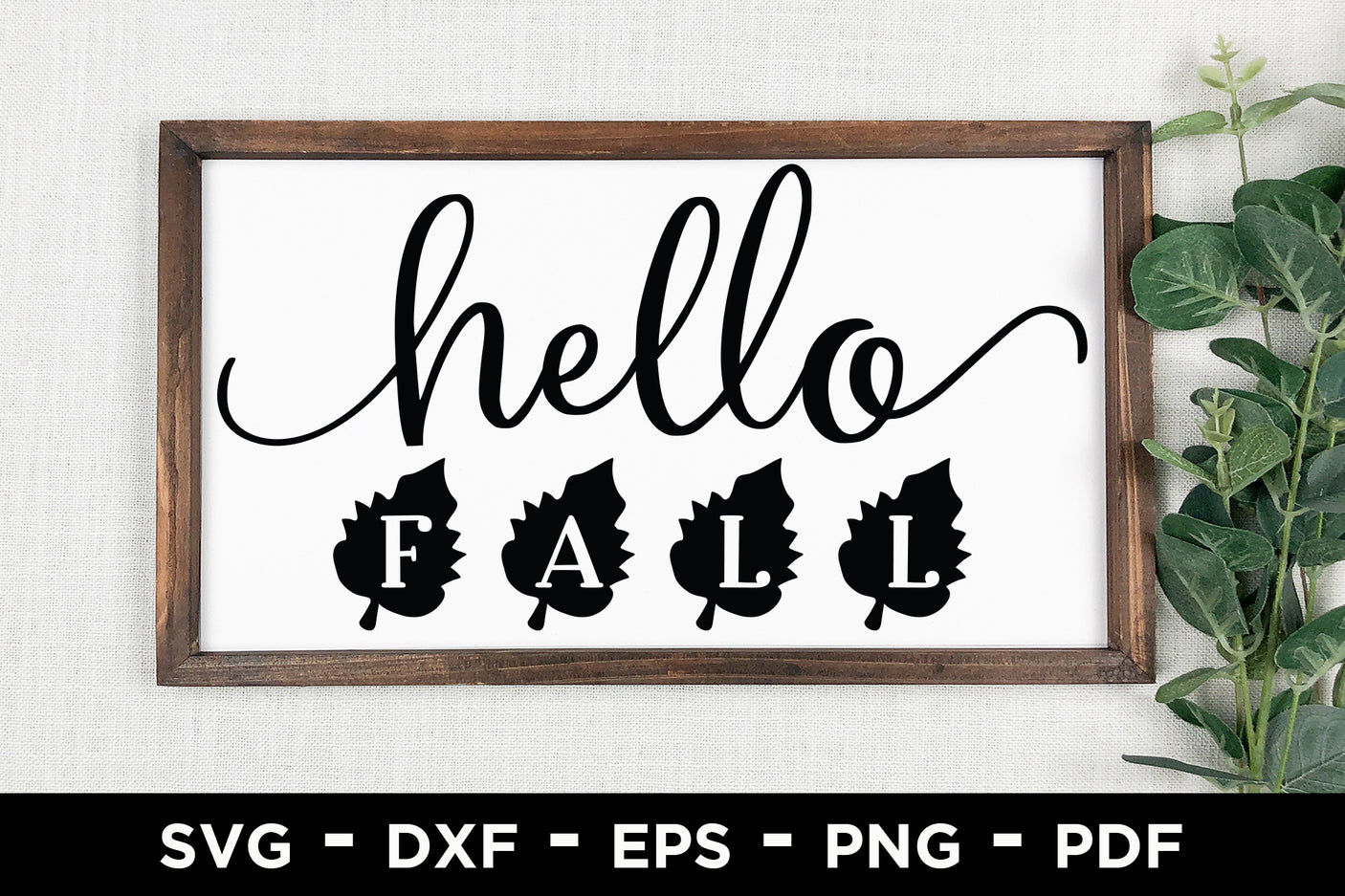 Fall Sign Making SVG | Hello Fall Cut File