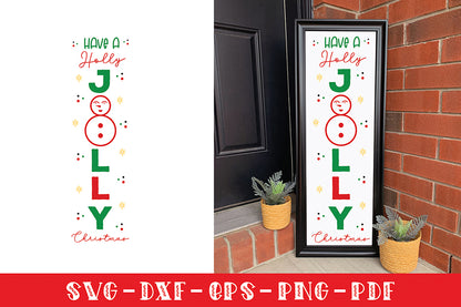 Have a Holly Jolly Christmas Porch Sign SVG