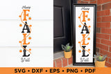 Fall Porch Sign SVG, Happy Fall Y'all SVG