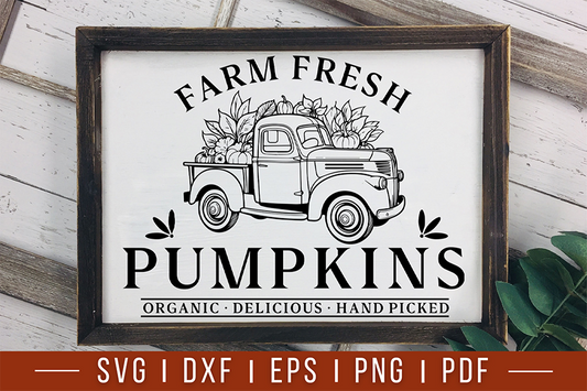 Farm Fresh Pumpkins, Fall Farmhouse Sign SVG