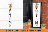 Fall Porch Sign SVG - Hello Autumn SVG