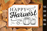 Happy Harvest SVG Cut File | Fall Sign SVG