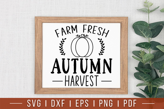 Fall Farmhouse SVG, Farm Fresh Pumpkins