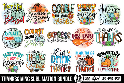 Thanksgiving Sublimation Bundle