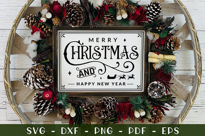 Farmhouse Christmas Sign SVG Design