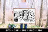 Farm Fresh Pumpkins - Fall Sign Making SVG