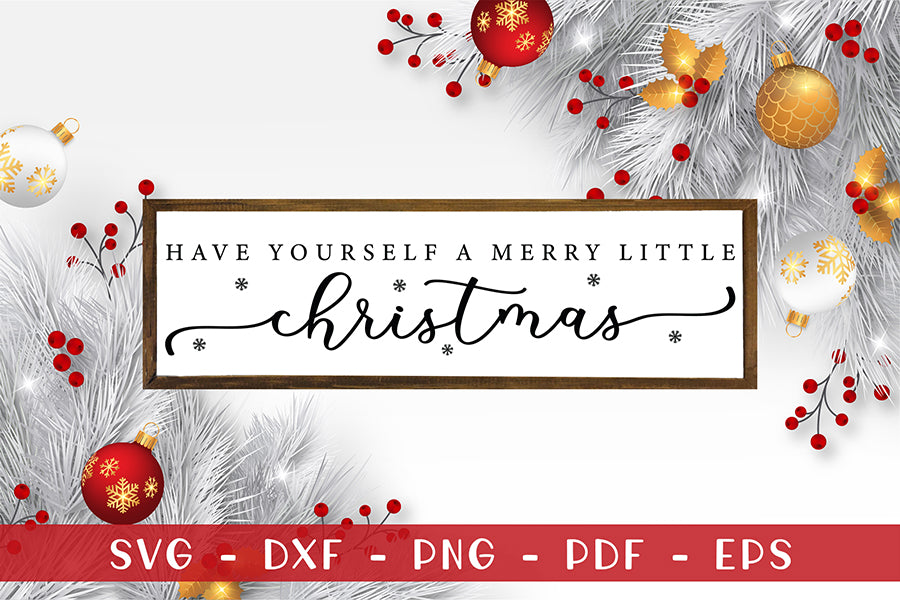 Farmhouse Christmas Sign SVG Design