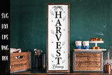 Harvest Blessings, Fall Porch Sign SVG, Vertical SVG