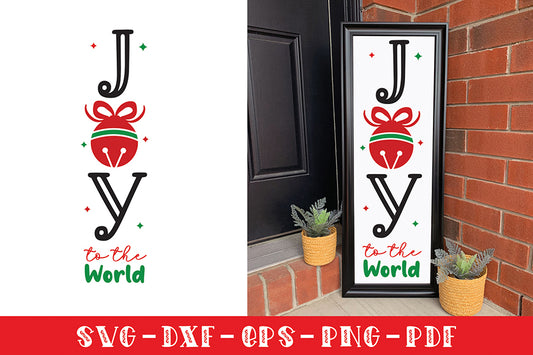 Christmas Porch Sign SVG - Joy to the World