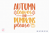 Fall SVG - Autumn Leaves & Pumpkin Pies