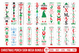 Christmas Porch Sign SVG Mega Bundle