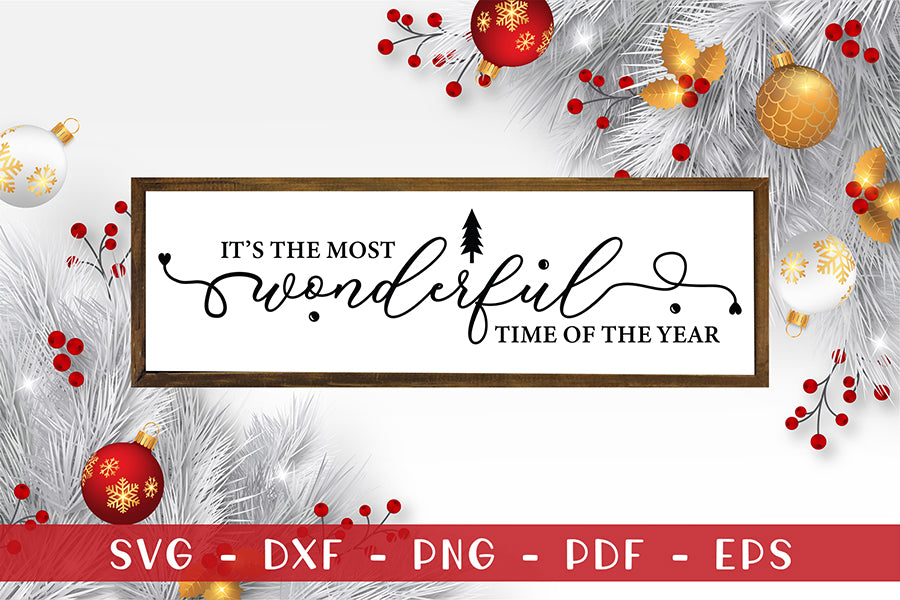 Farmhouse Christmas Sign SVG Cut File