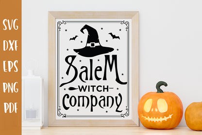 Halloween Sign SVG - Salem Witch Company SVG