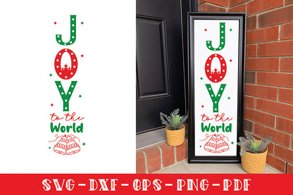 Joy to the World, Christmas Porch Sign SVG