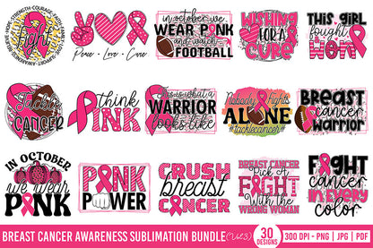 Breast Cancer Sublimation Bundle Vol.3