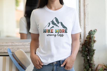 Outdoor Life Sublimation | Hike More Worry Less PNG