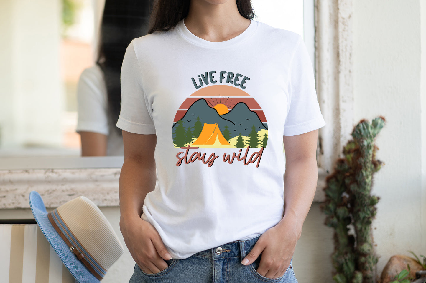 Outdoor Life Sublimation | Live Free Stay Wild PNG