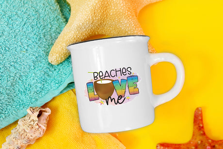 Beaches Love Me, Beach Sublimation Design