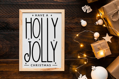 Have a Holly Jolly Christmas Farmhouse SVG