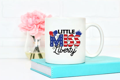 4th of July Sublimation Design | Little Miss Liberty