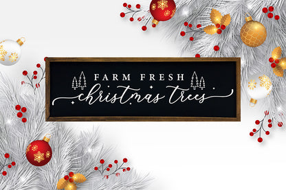 Farm Fresh Christmas Trees SVG Sign Design