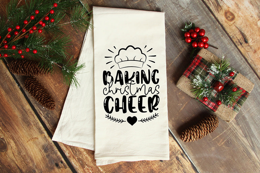 Baking Christmas Cheer, Christmas Kitchen Towels SVG
