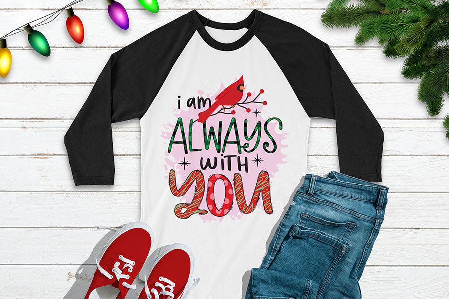 I Am Always with You - Christmas Cardinal PNG