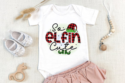 So Elfin Cute, Kids Christmas Sublimation Design