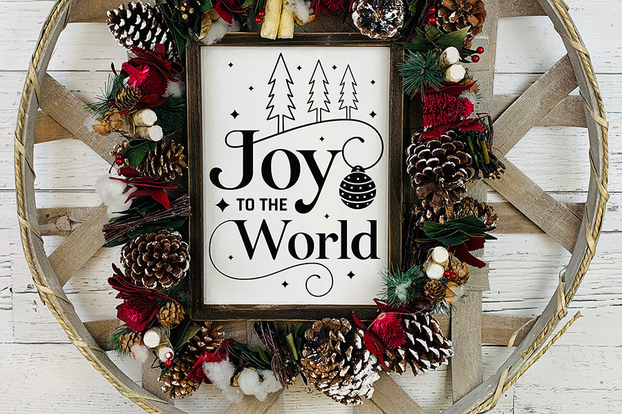 Joy to the World - Farmhouse Christmas Sign SVG