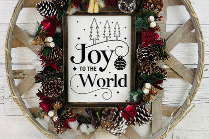 Joy to the World - Farmhouse Christmas Sign SVG