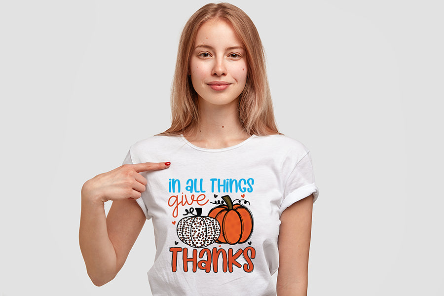 Thanksgiving PNG | In All Things Give Thanks