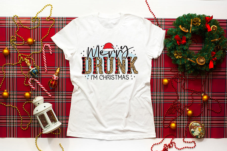 Merry Drunk I'm Christmas, Funny Christmas PNG