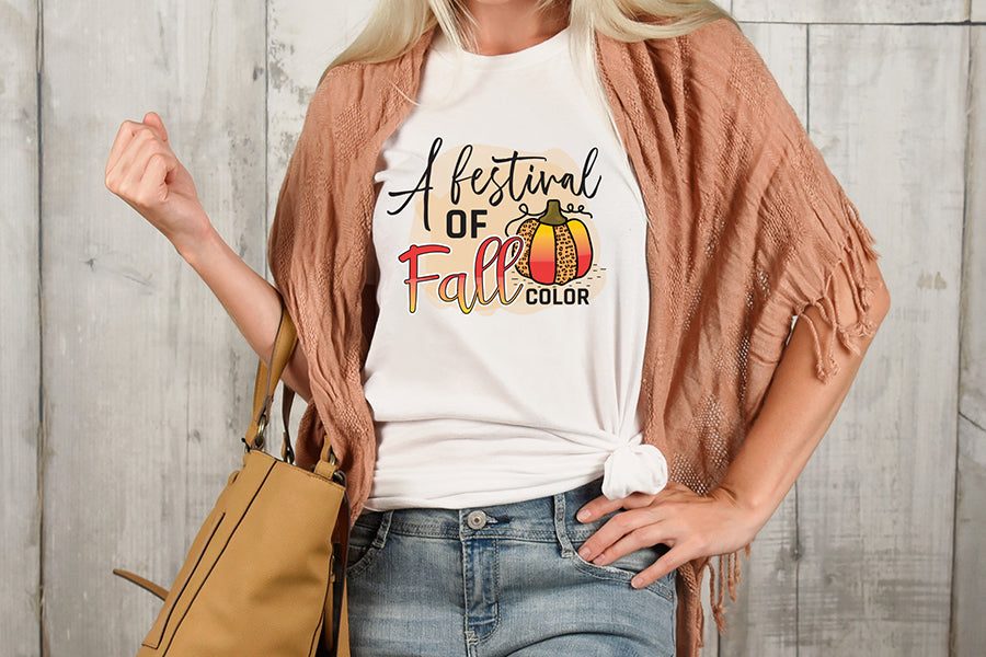 Fall Sublimation Design, A Festival of Fall Color