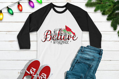 Believe in the Magic - Christmas Cardinal Sublimation