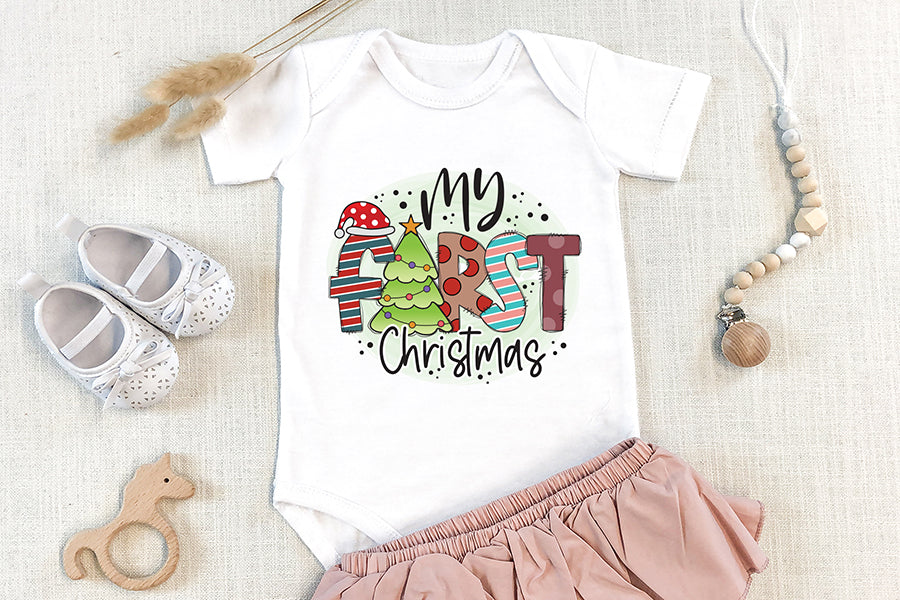 My First Christmas, Kids Christmas Sublimation