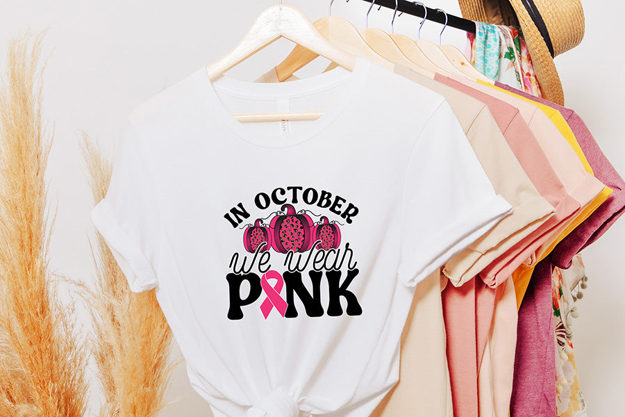 In October We Wear Pink | Breast Cancer PNG