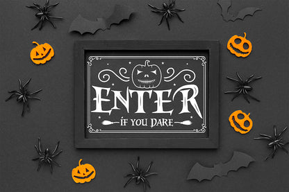 Enter If You Dare SVG, Halloween Sign SVG