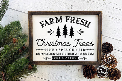 Farmhouse Christmas Sign SVG Design