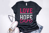 Love Hope Cure, Breast Cancer SVG Cut File