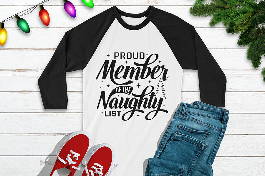 Christmas SVG, Proud Member of the Naughty List