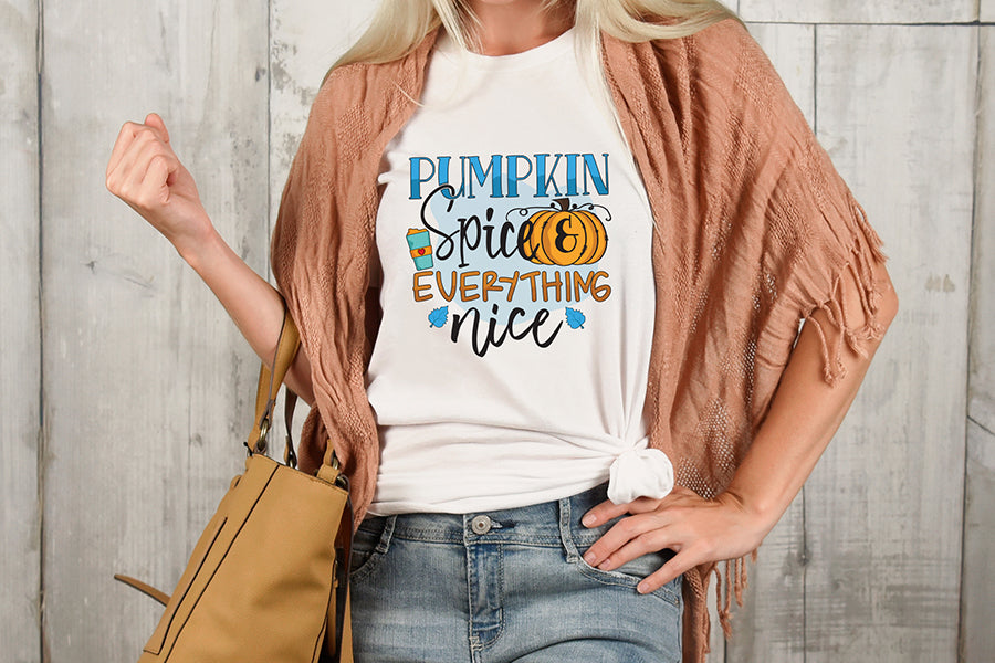 Fall PNG Sublimation | Pumpkin Spice & Everything Nice