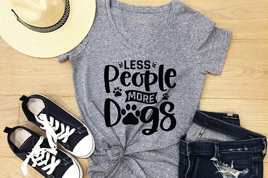 Less People More Dogs, Dog Quote SVG