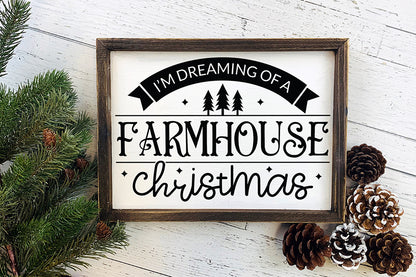 Farmhouse Christmas Sign SVG Design