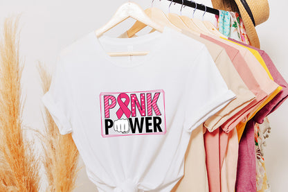 Pink Power PNG | Breast Cancer Sublimation