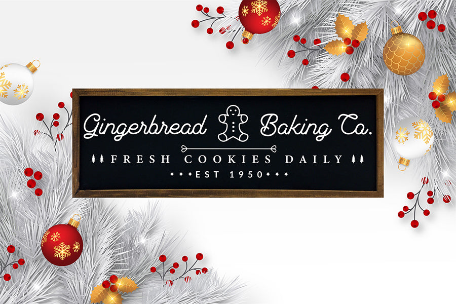 Gingerbread Baking Co, Farmhouse Christmas SVG