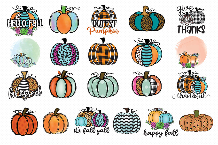 Pumpkin PNG Sublimation Bundle